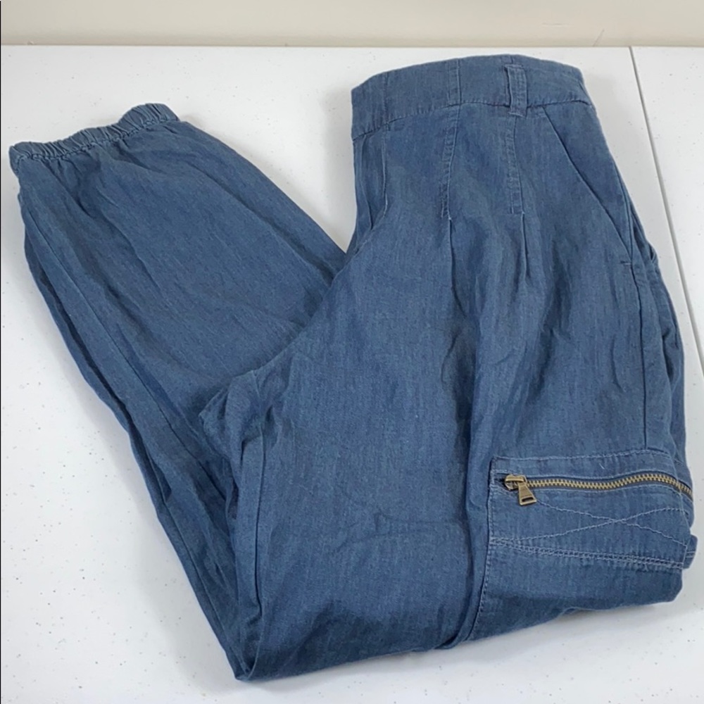 Express NWOT High Waisted Chambray Jogger